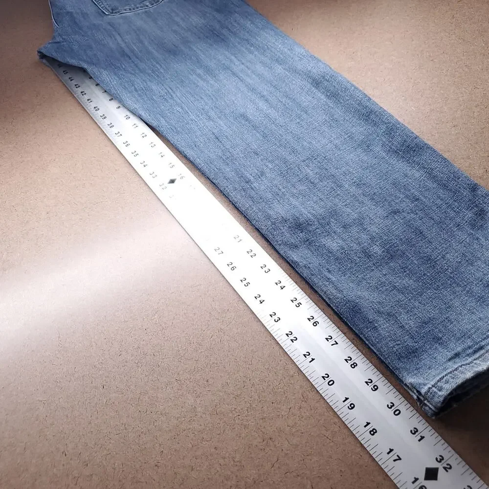 Lucky Brand 221 Straight Jeans Men 38 Blue Stretch Y2K Denim Classic Casual